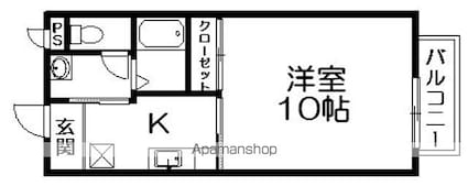 Ｚｅｒｏ[1K/30.94m2]の間取図