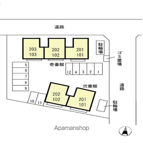 ヴェルクレール　壱・弐番館 2202 ｜ 千葉県千葉市若葉区若松町794-7(壱),794-29(弐)（賃貸アパート1LDK・2階・62.10㎡） その23