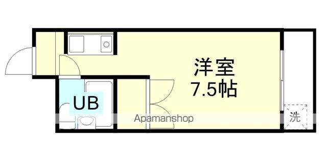 サンハイツ吉田[1K/18.5m2]の間取図