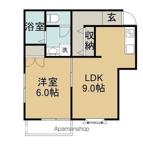 越後線 内野西が丘駅 徒歩13分 2階建 築36年の間取り写真