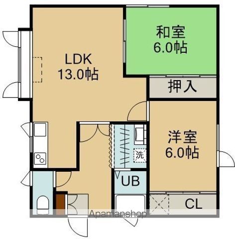 クレストコートの間取り写真