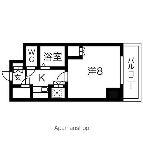 ビュークレスト薬院大通の間取り写真