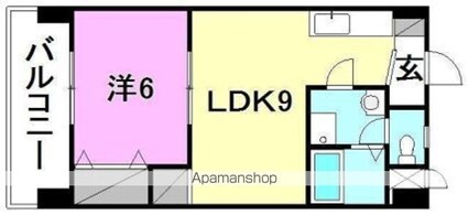 第五中村ビル[1LDK/36.45m2]の間取図