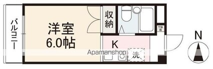 サンハイツ太田（太田上町）[1K/18.22m2]の間取図