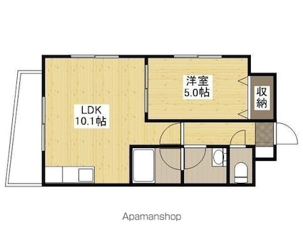 ＯＮＥＳ　ＣＡＳＴＬＥ[1LDK/35.15m2]の間取図