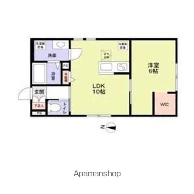 プレジオ明大前[1LDK/39.33m2]の間取図