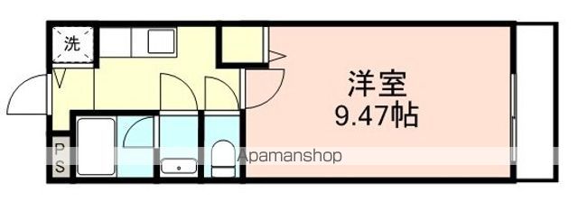 和歌山市北新のアパートの間取り