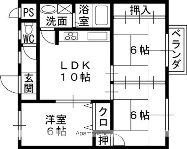 カーサ楠IIIの間取り写真