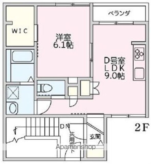 東京都杉並区成田東１丁目[1LDK/40.43m2]の間取図