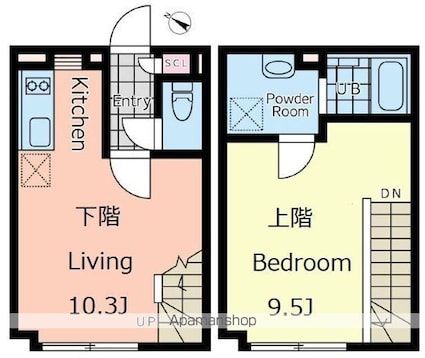 東京都渋谷区本町３丁目[1LDK/40.08m2]の間取図