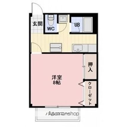 Ｓｕｒｐｌｕｓ　Ｏｎｅ　大空[1K/29.61m2]の間取図