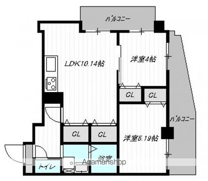 Ａｘｉｓ　Ｂｌｄ（アクシスビル）[2LDK/56.35m2]の間取図