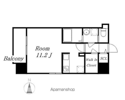 ヴィラエーデル名駅[1R/29.78m2]の間取図