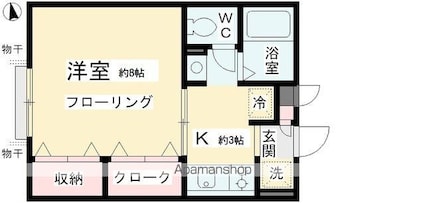 ヴィヴレ・アイ[1K/28.98m2]の間取図