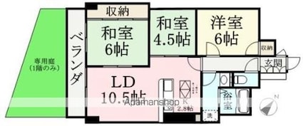 ＣＡＬＭ　ＨＯＭＥ[3LDK/64.55m2]の間取図