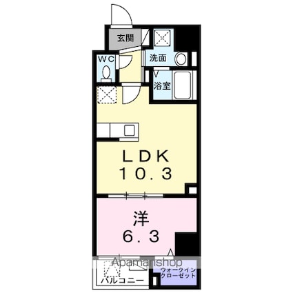 Ｍａｙ　Ｆａｉｒ[1LDK/41.05m2]の間取図