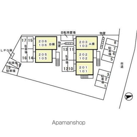 モナリエ那加　Ａ 103 ｜ 岐阜県各務原市那加新田町１丁目79（賃貸アパート1LDK・1階・50.28㎡） その17