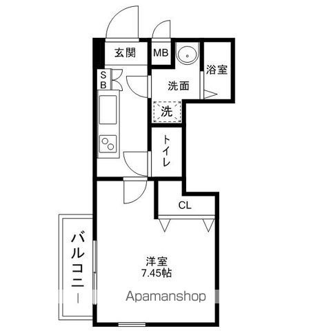 ローズモントフレア六本松の間取り