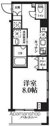 Ｔｓｇａｒｄｅｎ高円寺[1K/30.4m2]の間取図