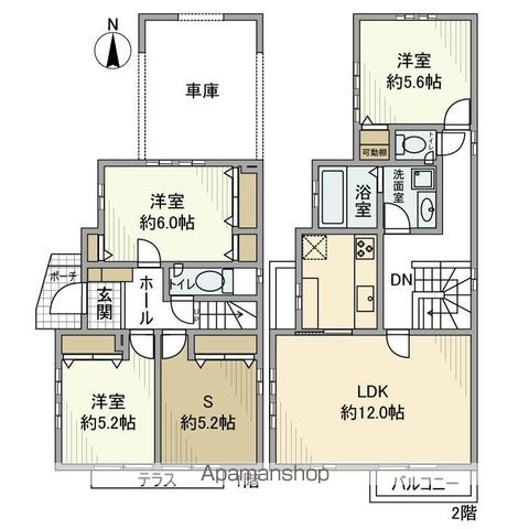 菅野戸呂戸建の間取り