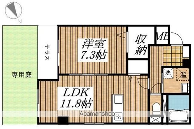 【立川市砂川町のマンションの間取り】