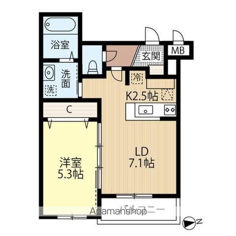 BILLS NAKANOSHIMAの間取り写真