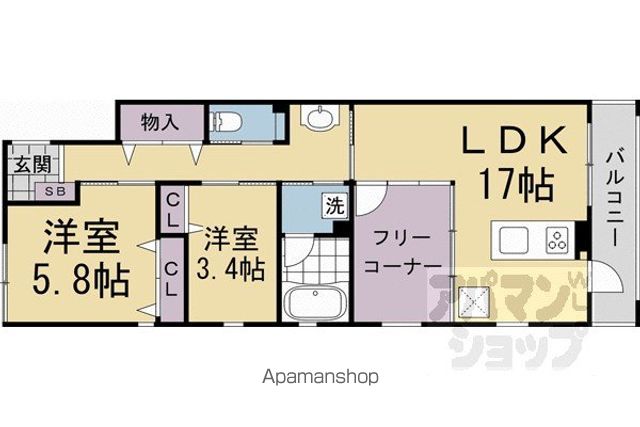 RHINO FLATS JOYの間取り写真