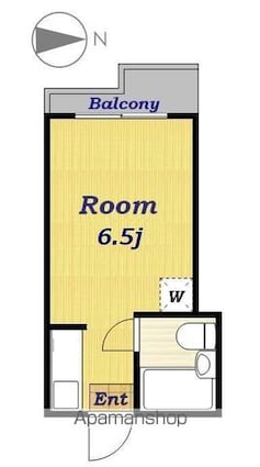メゾンソレイユ[1R/20m2]の間取図