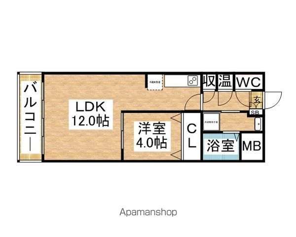 福岡市東区三苫のマンションの間取り