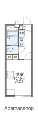 レオパレスシュテルンヒュンフ[1K/19.87m2]の間取図
