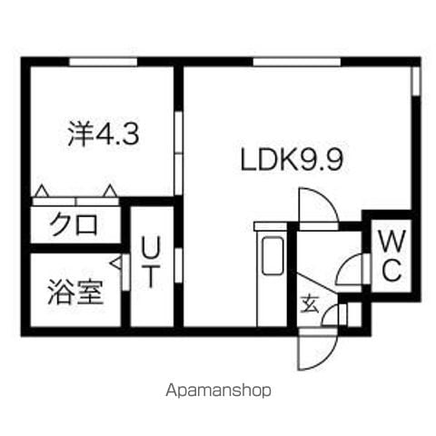 レジデンス北23条の間取り写真