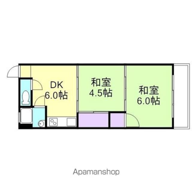 和歌山県和歌山市梅原[2DK/31m2]の間取図