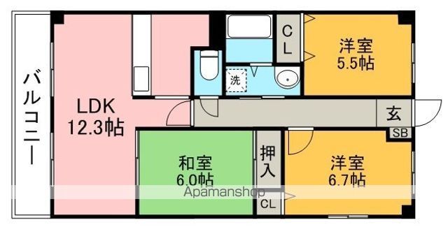 ファンドールの間取り写真