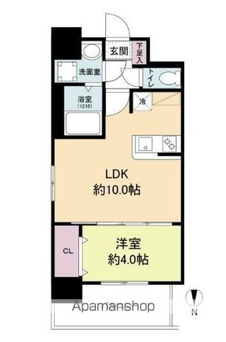 エス・キュート南森町の間取り写真