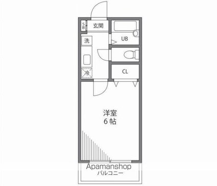 サンフォレスト[1K/19.87m2]の間取図
