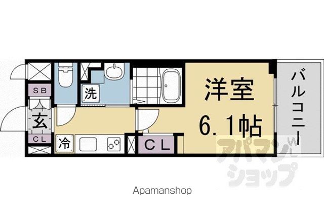 アスヴェル京都四条西院の間取り写真