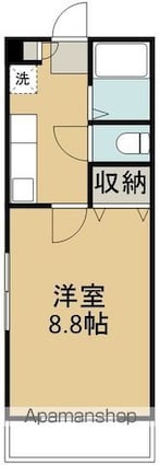 ＨＯＰＥ高砂[1K/25.82m2]の間取図