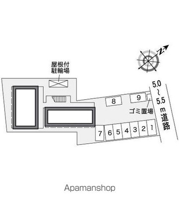 レオパレスドミールエスペランサ[1K/23.18m2]の配置図