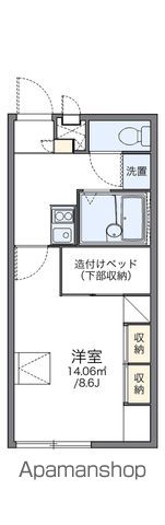 【レオパレスコンフォール志免の間取り】