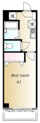 三洋ガーデン世田谷[1K/19.42m2]の間取図