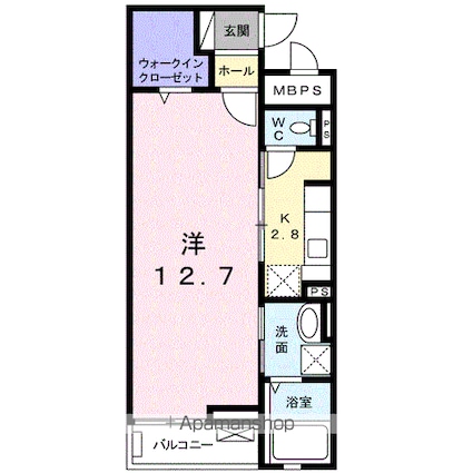 メゾン千代田[1K/39.32m2]の間取図