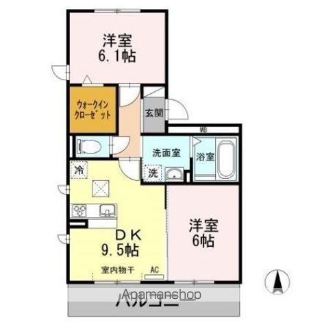 エクレール A棟の間取り写真