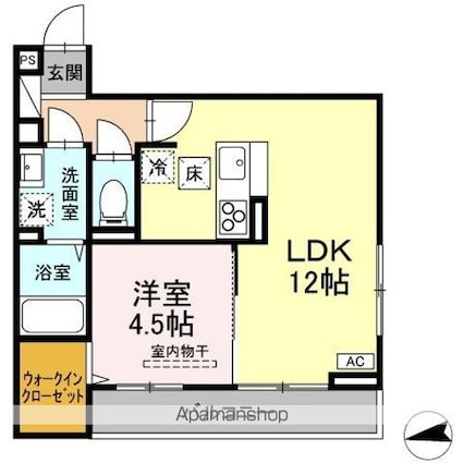 （仮）富竹新田ＰＪ[1LDK/40.18m2]の間取図