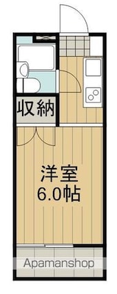 アーバンハイム[1K/17.35m2]の間取図