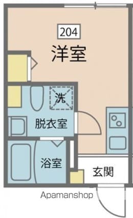 カインドネス練馬桜台[1R/16m2]の間取図