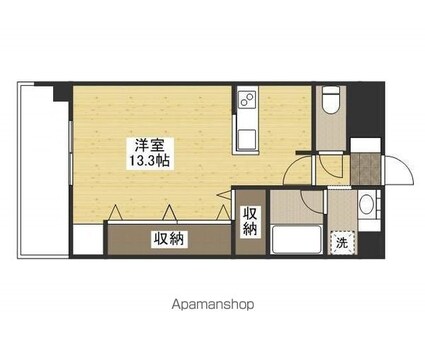 ラフィーネ林[1R/36.37m2]の間取図