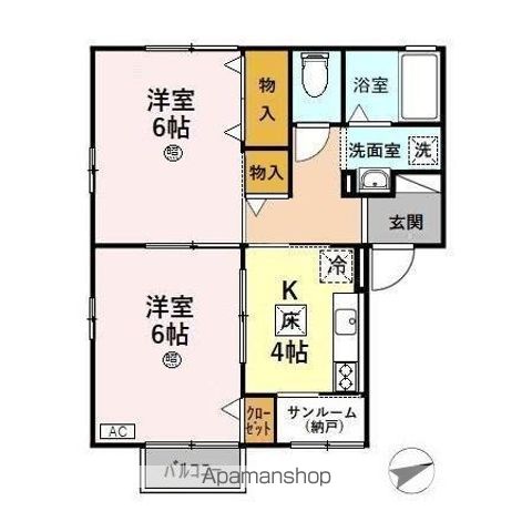 エクレール・Nの間取り写真