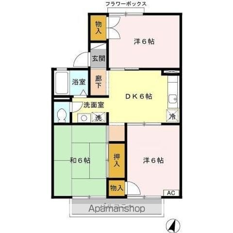 パールハイツ海老原 28の間取り写真