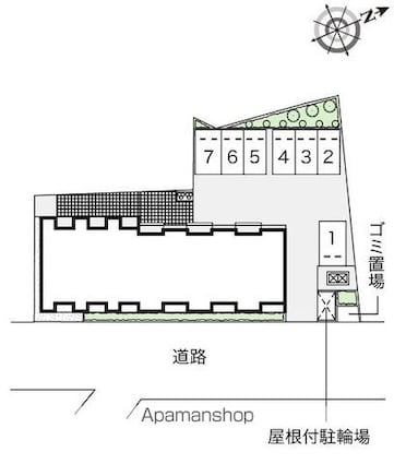 レオネクストひまわり[1LDK/42.72m2]の配置図