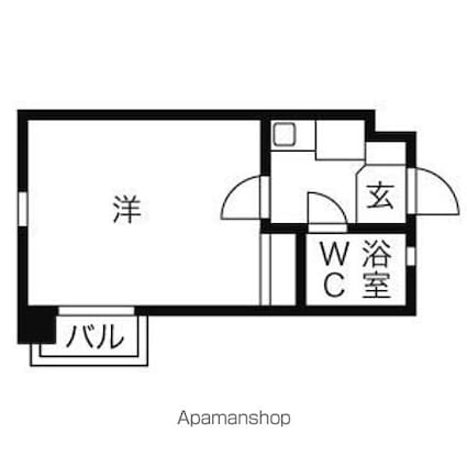 コルパティオ２９[1K/18.6m2]の間取図